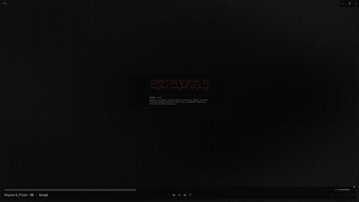Spot64-Spicetify-Theme screenshot